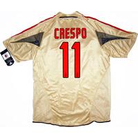 2004 05 ac milan player issue third shirt crespo 11 wtags xl