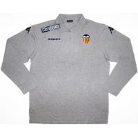 2009 10 valencia ls kappa grey polo t shirt bnib xxl