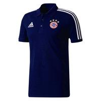 2017-2018 Bayern Munich Adidas Cotton Polo Shirt (Navy)