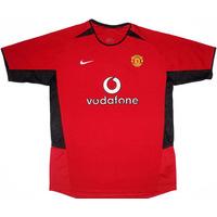 2002 04 manchester united home shirt excellent mboys