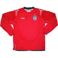 2004-06 England Away L/S Shirt (Very Good) S