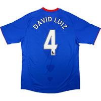 2010 11 chelsea home shirt david luiz 4 mint xl