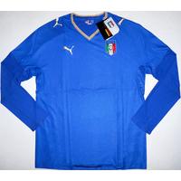 2007-08 Italy L/S Player Issue Home Shirt *BNIB* XL