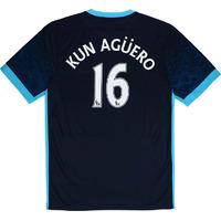 2015-16 Manchester City Away Shirt Kun Agüero #16 *w/Tags* S