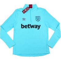 2016 17 west ham umbro 12 zip training top bnib