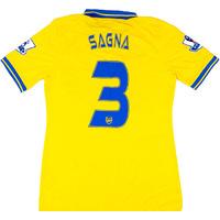 2013-14 Arsenal Match Issue Away Shirt Sagna #3