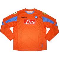 2011-12 Napoli Player Issue Champions League Orange GK Shirt *As New*