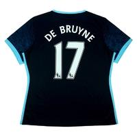 2015 16 manchester city away shirt de bruyne 17 wtags womens xl