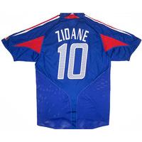 2004-06 France Home Shirt Zidane #10 (Excellent) M