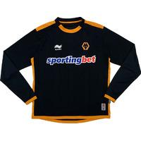 2010-12 Wolves Away L/S Shirt (Very Good) M