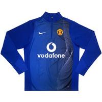 2004-05 Manchester United Nike 1/2 Zip Training Top (Excellent) XL