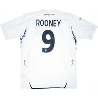 2007 09 england home shirt rooney 9 excellent xl