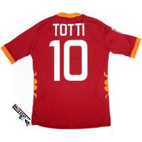 2011-12 Roma Home Shirt Totti #10 *w/Tags*