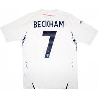 2007 09 england home shirt beckham 7 excellent xxl