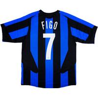 2005-06 Inter Milan Home Shirt Figo #7 *Mint* XL