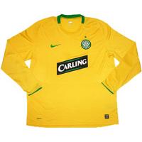 2008-09 Celtic Away L/S Shirt (Very Good) XXL