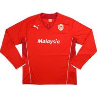 2013-14 Cardiff Home L/S Shirt (Excellent) S