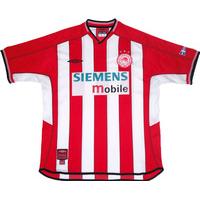 2002-03 Olympiakos Home Shirt (Very Good) L