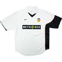 2001 02 valencia match issue home shirt 18 v liverpool