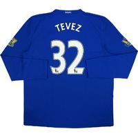 2008-09 Manchester United Third L/S Shirt Tevez #32 (Excellent) XL