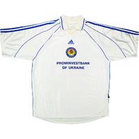 2000-01 Dynamo Kiev Match Issue Champions League Home Shirt Mykhailenko #20 (v PSV)