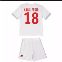 2017-18 Olympique Lyon Adidas Home Mini Kit (Nabil Fekir 18)