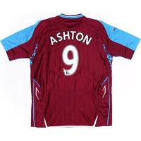 2007-08 West Ham Home Shirt Ashton #9 (Excellent) L.Boys