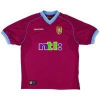 2001 02 aston villa home shirt very good s