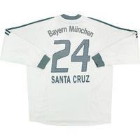 2002-03 Bayern Munich Away L/S Shirt Santa Cruz #24 (Very Good) L