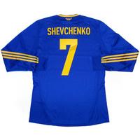 2011-13 Ukraine Player Issue Formotion Away L/S Shirt Shevchenko #7 *w/Tags* L