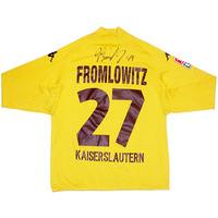 2005-06 Kaiserslautern Match Issue Signed GK Shirt Fromlowitz #27