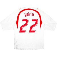 2006-07 Switzerland Match Issue Signed Away L/S Shirt Yakin #22