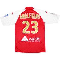 2010-11 Stade de Reims Match Issue Home Shirt Amalfitano #23