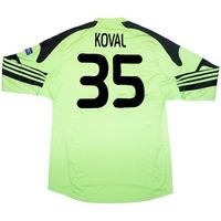 2013-14 Dynamo Kiev Match Issue Europa League GK Shirt Koval #35