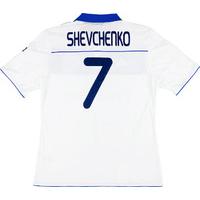 2010 11 dynamo kiev match issue europa league home shirt shevchenko 7  ...
