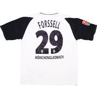 2002-03 Borussia Monchengladbach Match Issue Signed Home Shirt Forssell #29