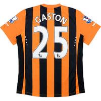 2014-15 Hull City Match Worn Home Shirt Gaston #25 (v Chelsea)