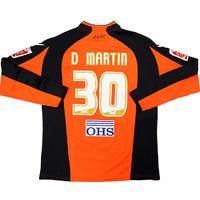 2009-10 Leeds United Match Issue GK Shirt D Martin #30