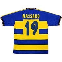 2002-03 Parma Match Issue Home Shirt Massaro #19
