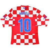 2010 12 croatia player issue home ls shirt modri 10 wtags