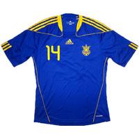 2010-11 Ukraine Match Issue Away Shirt #14 (Rotan) L