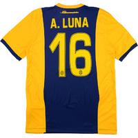 2014 15 hellas verona match issue home shirt aluna 16 very good m