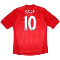 2010-12 Liverpool Home Shirt Cole #10 M