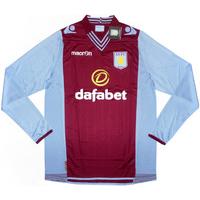 2013-14 Aston Villa Home L/S Shirt *BNIB*