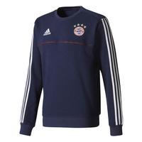 2017-2018 Bayern Munich Adidas Sweat Top (Navy)