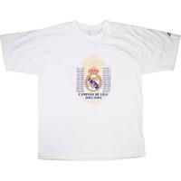 2002-03 Real Madrid Adidas Campeón De Liga Tee (Very Good) XL