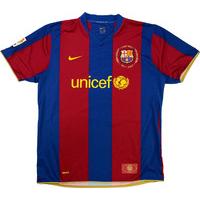 2007 08 barcelona home shirt excellent xl