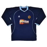 2004-05 Wolves Away L/S Shirt #4 (Very Good) M.Boys