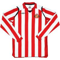 2008-09 Sunderland Home L/S Shirt (Excellent) XL.Boys