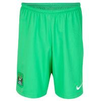 2014-2015 Man City Home Nike Goalkeeper Shorts (Green)